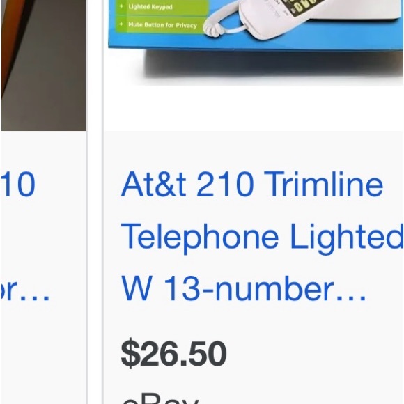 BRAND NEW AT&T TRIMLINE TELEPHONE WITH 13 NUMBER MEMORY - Picture 7 of 8